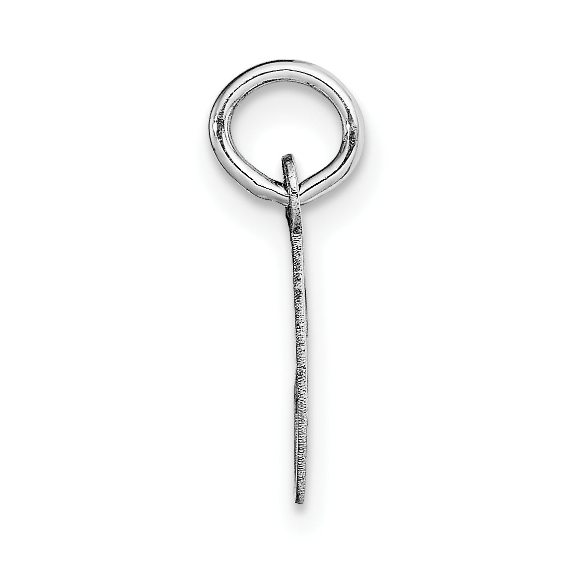 14k White Gold 14k White Gold Small Script Letter G Initial Charm