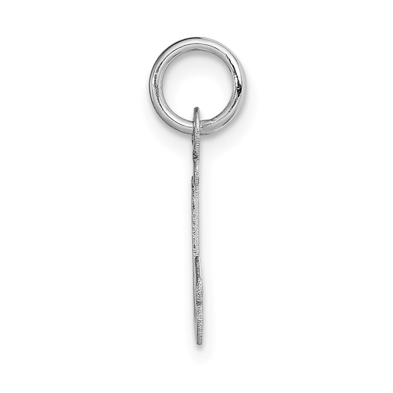 14k White Gold 14k White Gold Small Script Letter J Initial Charm