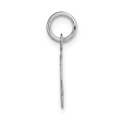 14k White Gold 14k White Gold Small Script Letter J Initial Charm