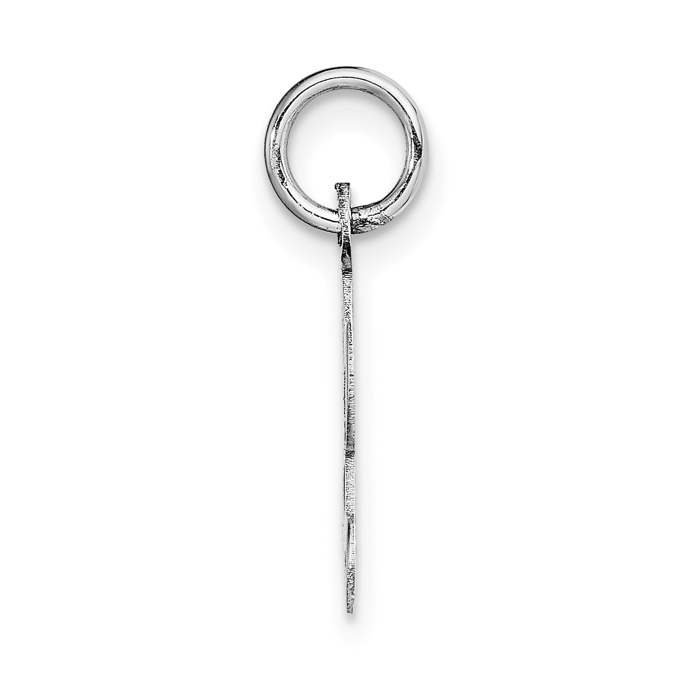 14k White Gold 14k White Gold Small Script Letter L Initial Charm