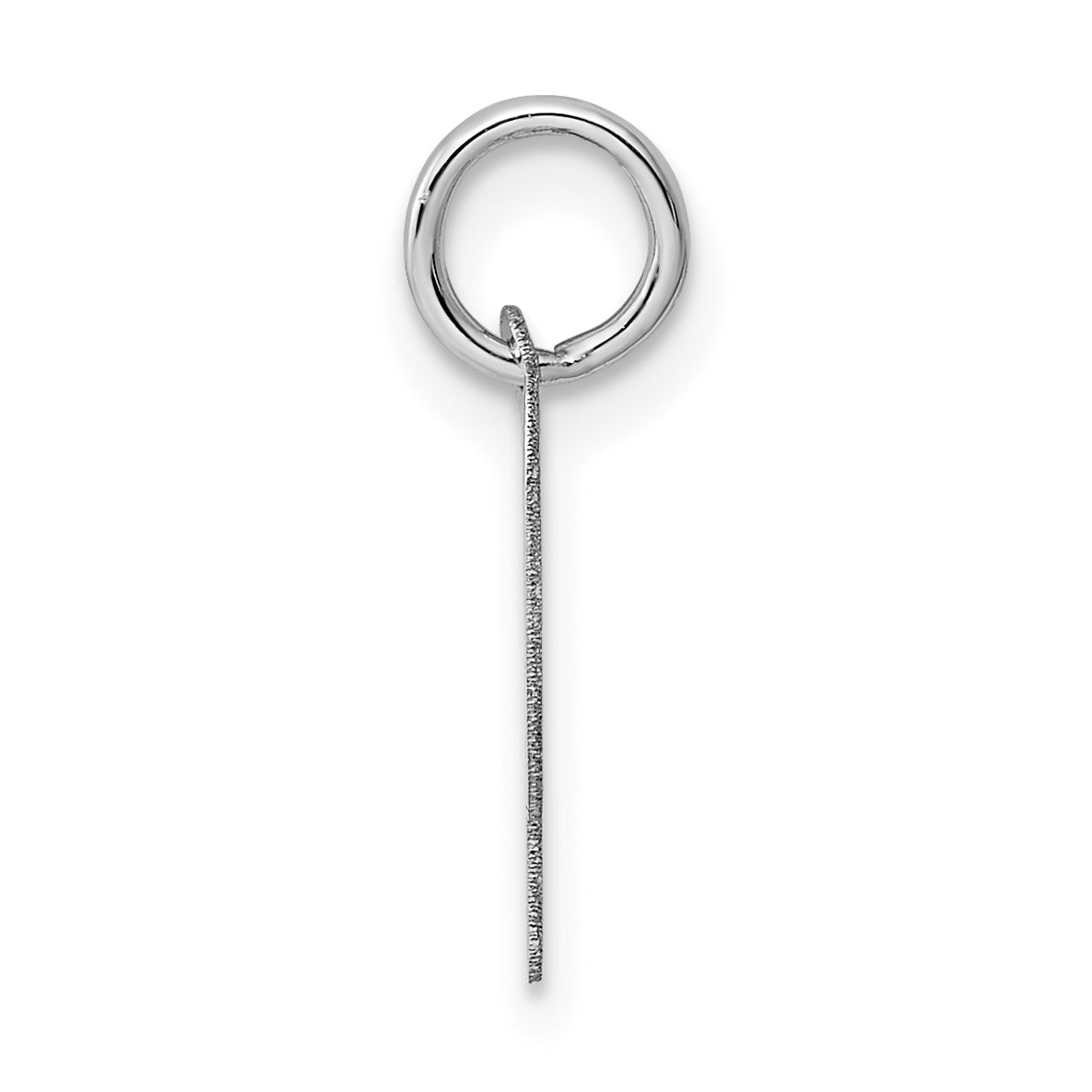 14k White Gold 14k White Gold Small Script Letter P Initial Charm