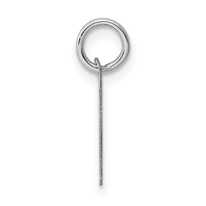 14k White Gold 14k White Gold Small Script Letter P Initial Charm