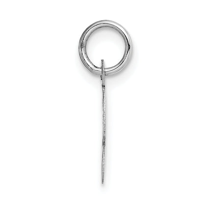 14k White Gold 14k White Gold Small Script Letter S Initial Charm