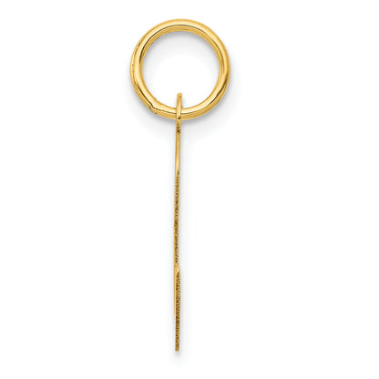 14k Yellow Gold 14k Medium Script Letter C Initial Charm