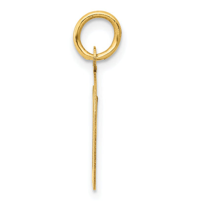 14k Yellow Gold 14k Medium Script Letter D Initial Charm