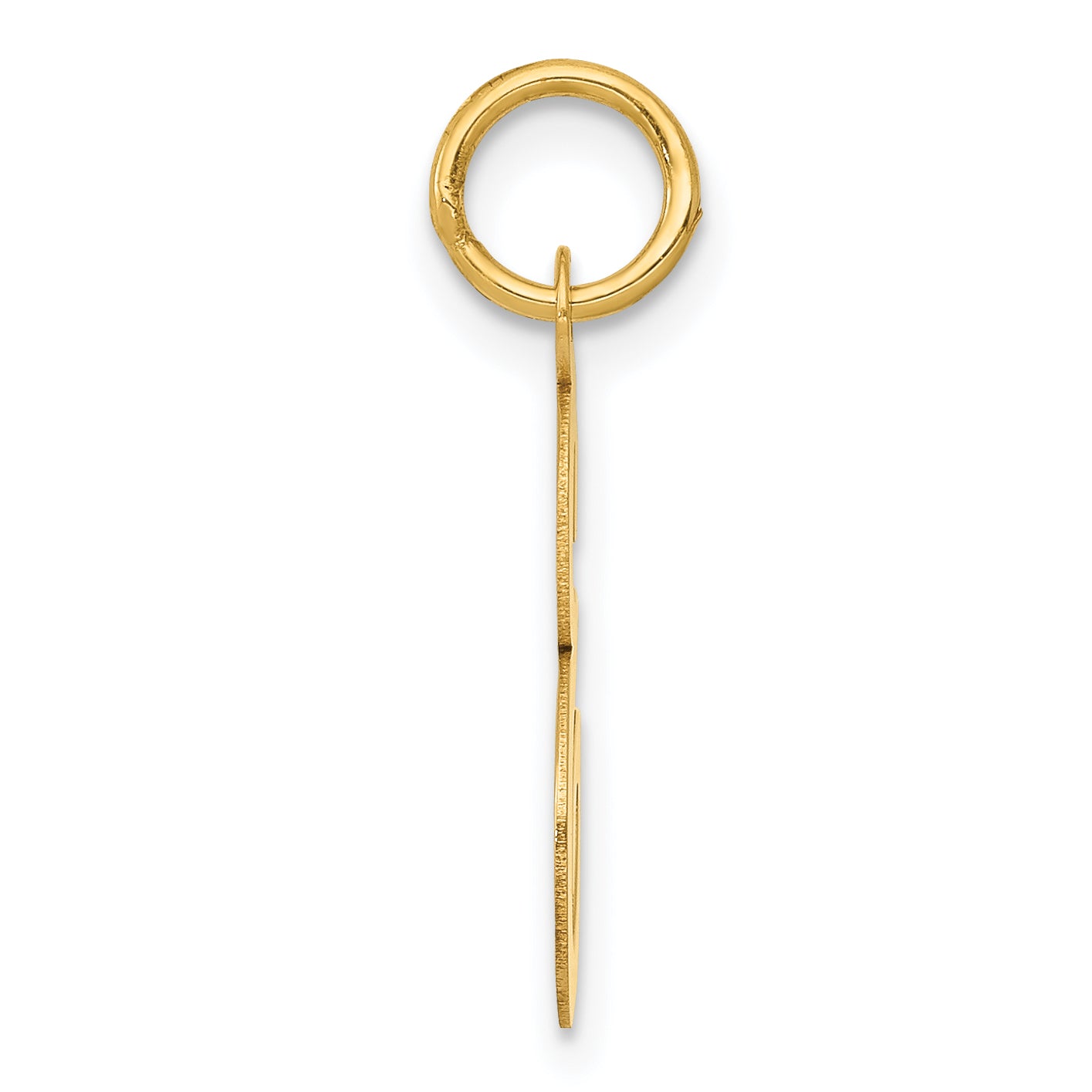 14k Yellow Gold 14k Medium Script Letter E Initial Charm