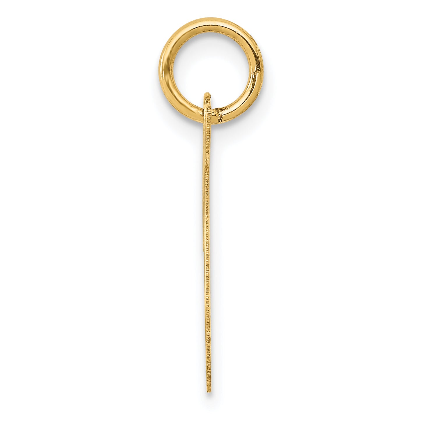 14k Yellow Gold 14k Medium Script Letter T Initial Charm