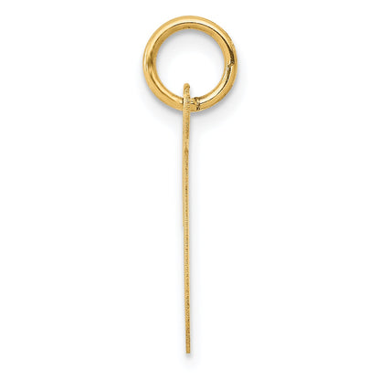 14k Yellow Gold 14k Medium Script Letter T Initial Charm