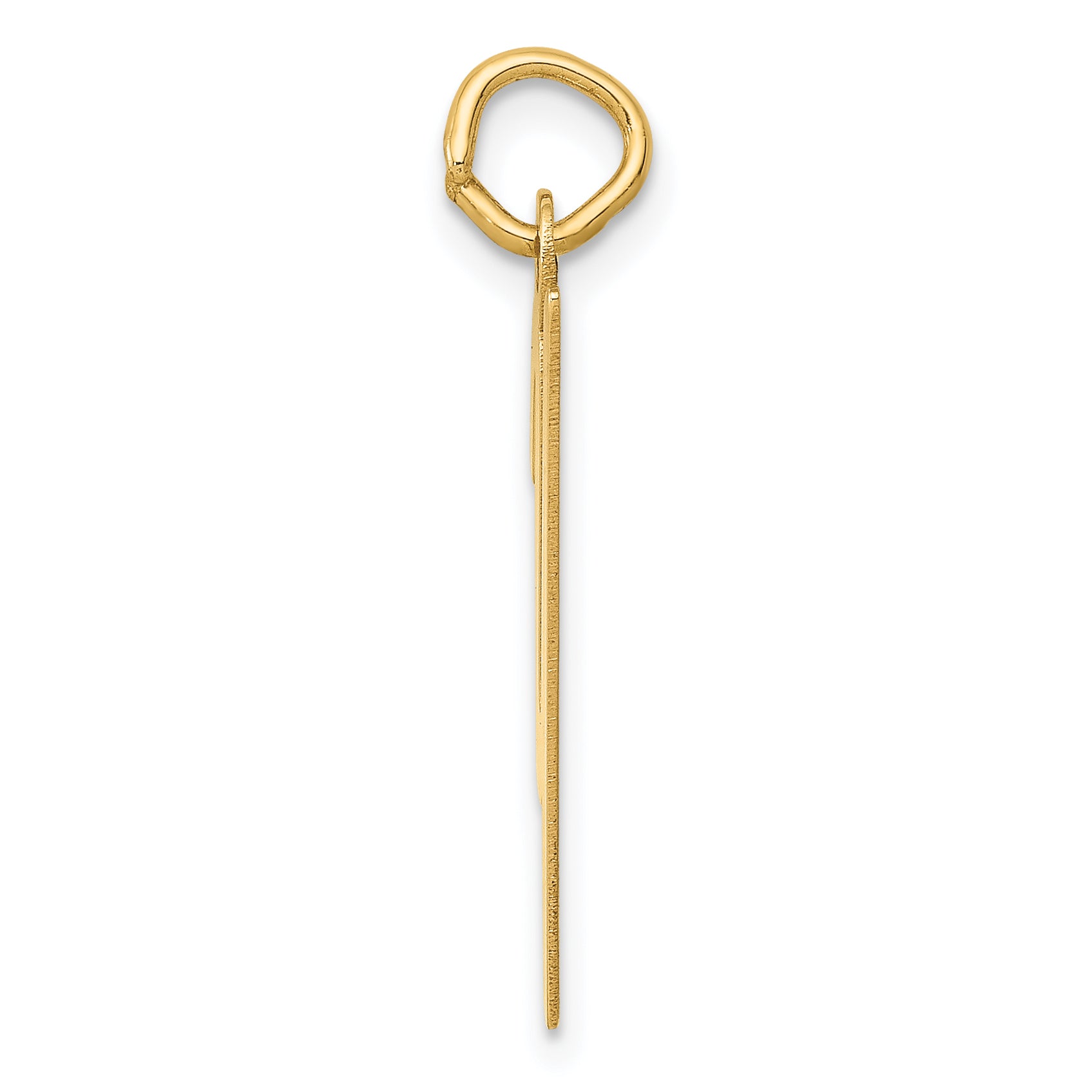 14k Yellow Gold 14k Medium Script Letter Y Initial Charm