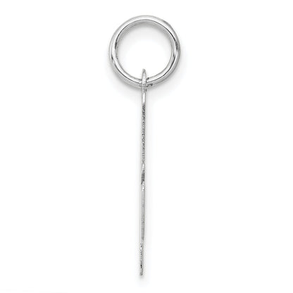 14k White Gold 14k White Gold Medium Script Letter A Initial Charm