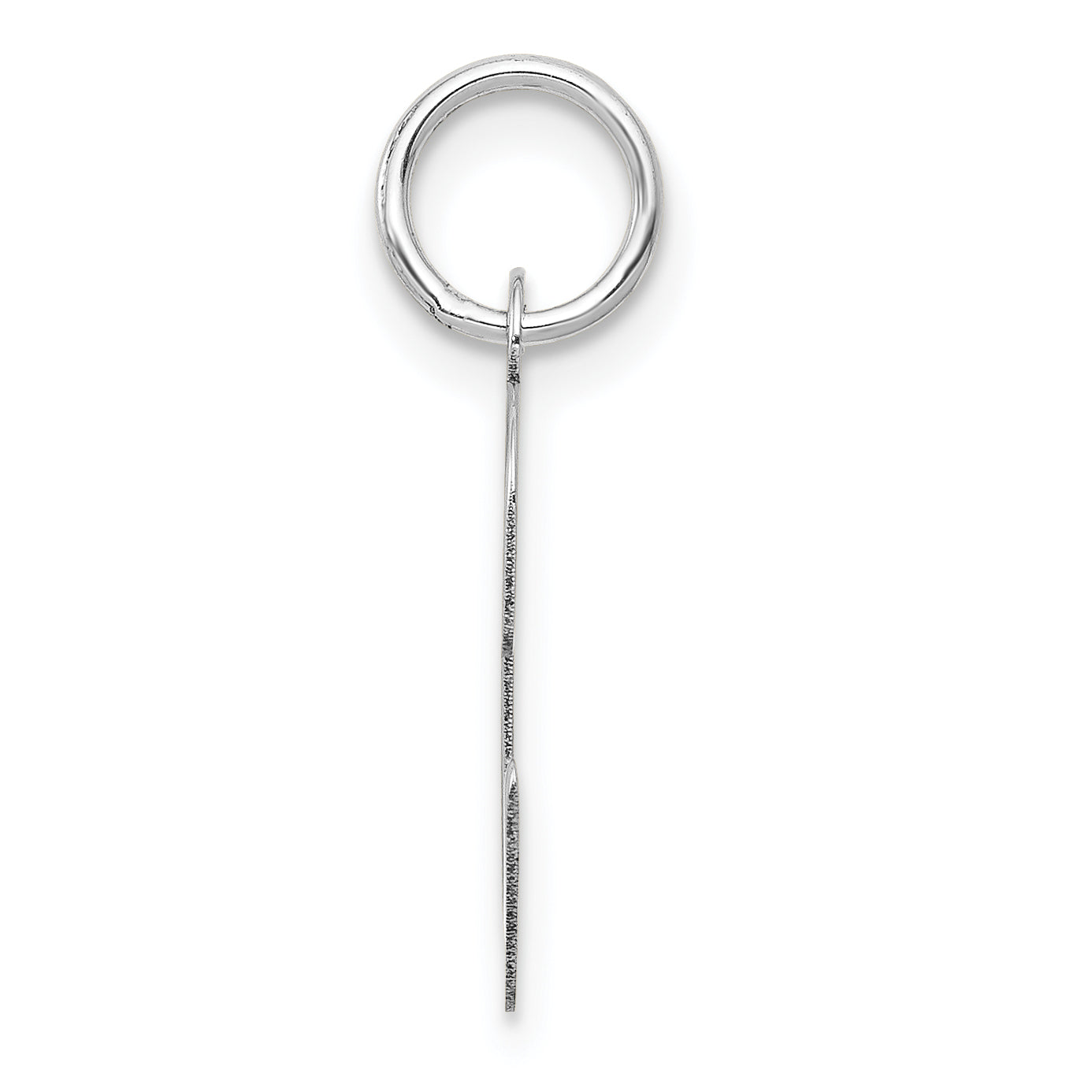 14k White Gold 14k White Gold Medium Script Letter C Initial Charm