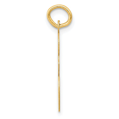 14k Yellow Gold 14k Large Script Letter E Initial Charm