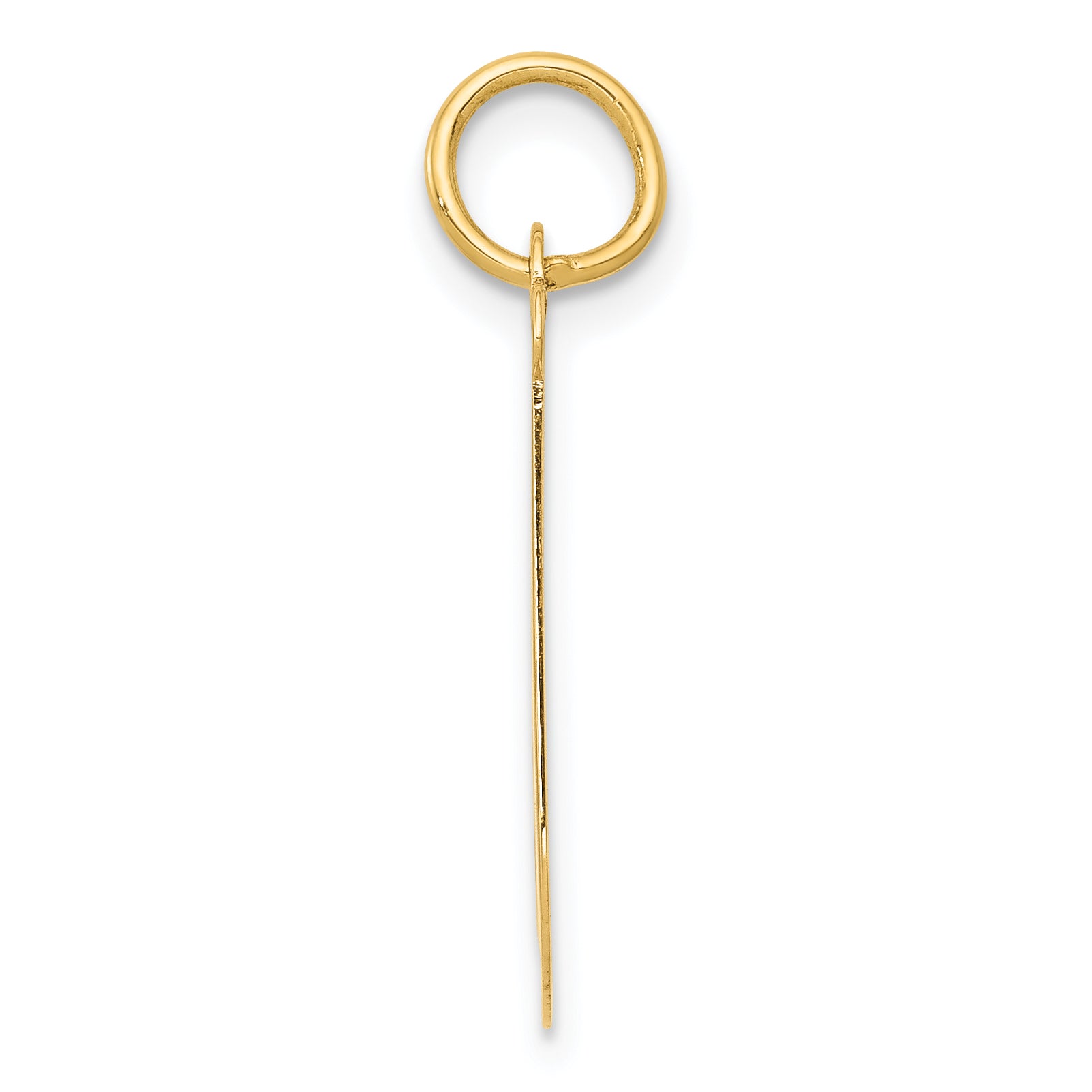 14k Yellow Gold 14k Large Script Letter J Initial Charm