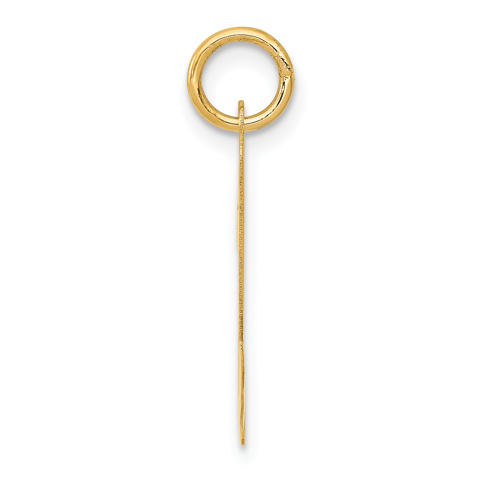 14k Yellow Gold 14k Large Script Letter N Initial Charm