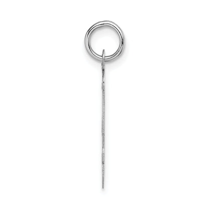 14k White Gold 14k White Gold Large Script Letter J Initial Charm