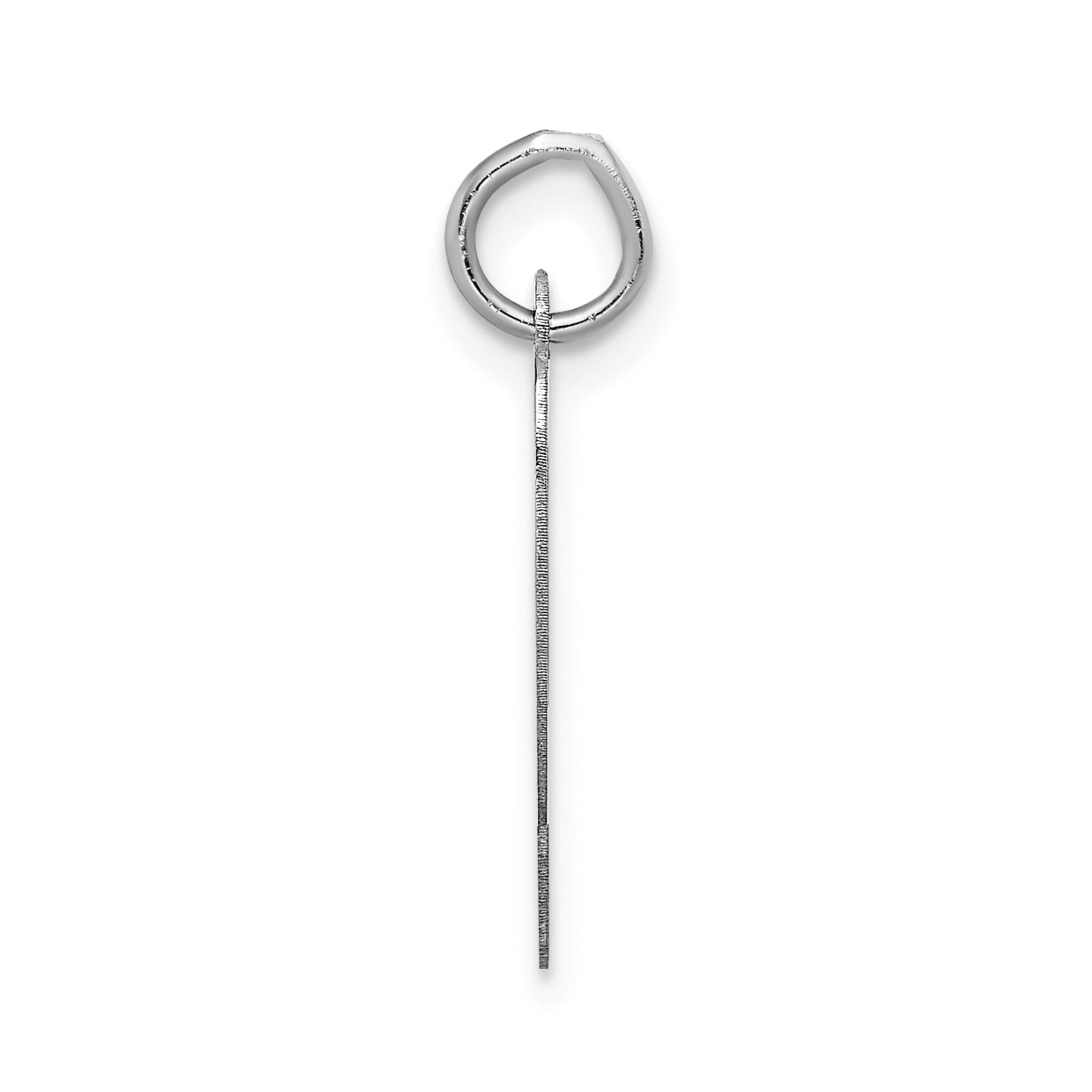 14k White Gold 14k White Gold Large Script Letter P Initial Charm