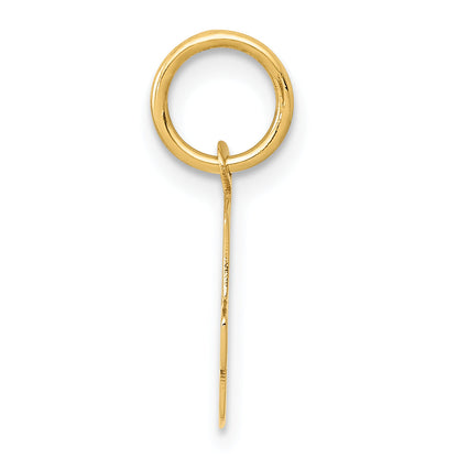 14k Yellow Gold 14k Small Block Letter G Initial Charm