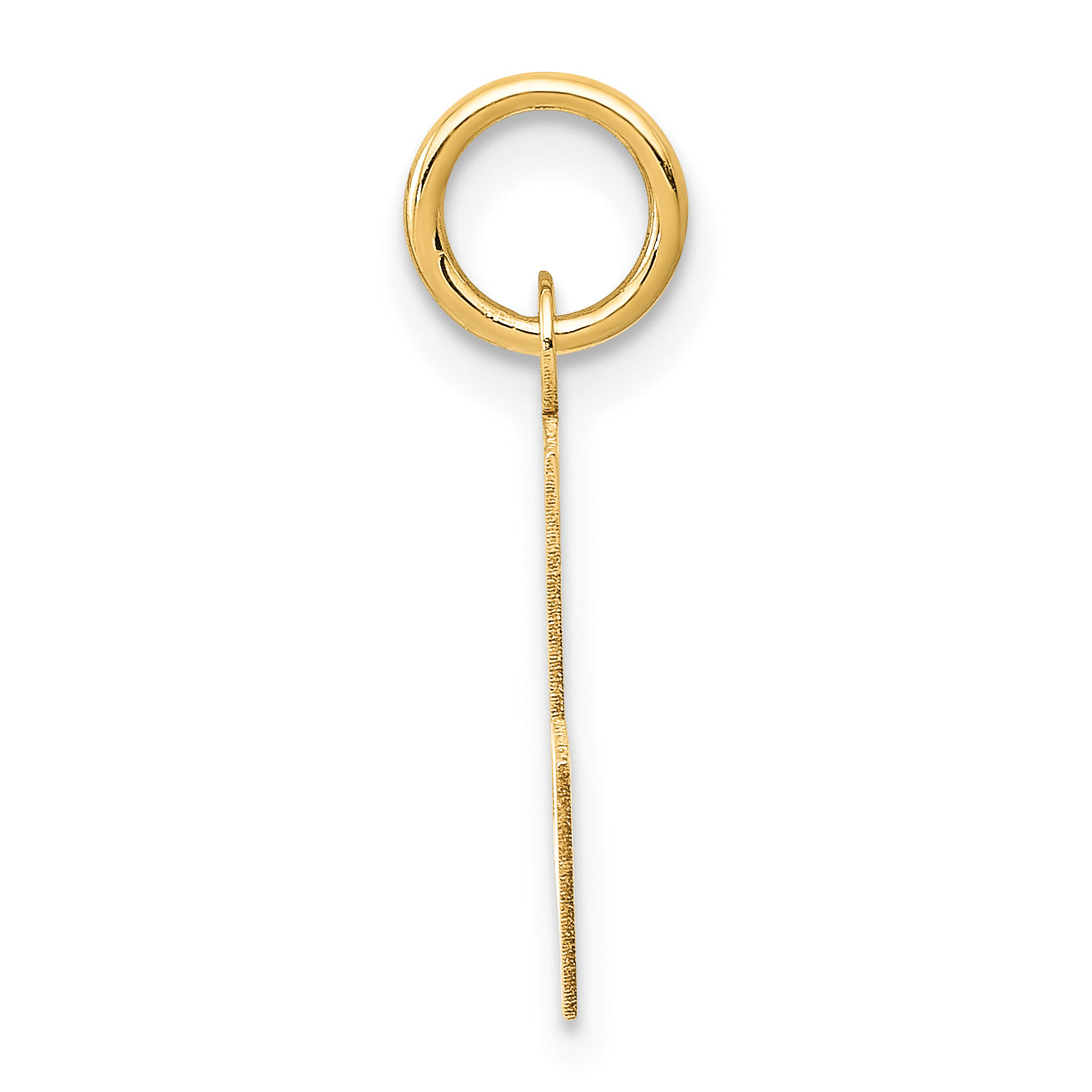 14k Yellow Gold 14k Small Block Letter L Initial Charm