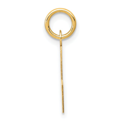 14k Yellow Gold 14k Small Block Letter L Initial Charm