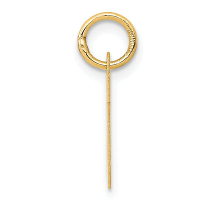 14k Yellow Gold 14k Small Block Letter M Initial Charm