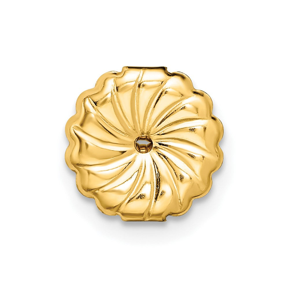 14k Yellow Gold 5 Ct. Certified Lab Grown Diamond VS/SI+ G+ Cushion Complete Solitare Stud Post Earrings