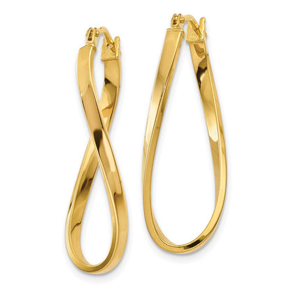 14K Yellow Gold Small Twisted Earrings
