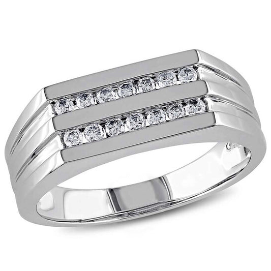 Original Amour 1/3 CT Diamond Row Men's Ring