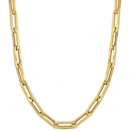 Original Amour 6.5mm Oval Link Chain Necklace 10k Yellow Gold - 40 in