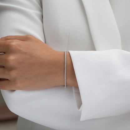 3/4 ct. tw. Diamond Tennis Bracelet in 14K White Gold 7 inch