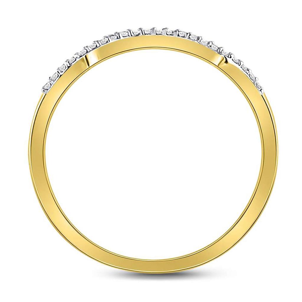 14k Yellow Gold Princess Diamond Bridal Wedding Ring Set 1/3 Cttw