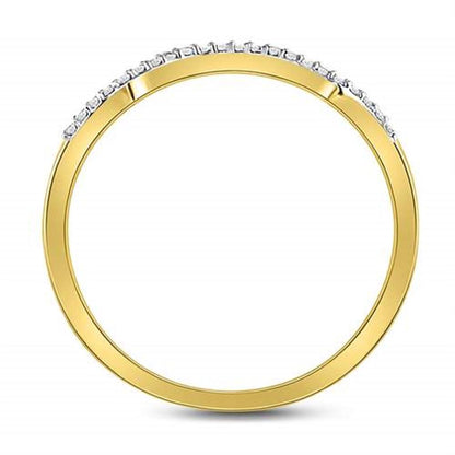 14k Yellow Gold Princess Diamond Bridal Wedding Ring Set 1/3 Cttw