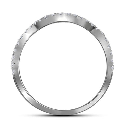14k White Gold Round Diamond Bridal Wedding Ring Set 1 Cttw