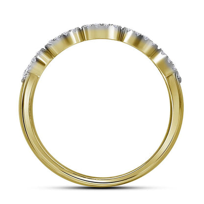 14k Yellow Gold Princess Diamond Bridal Wedding Ring Set 1 Cttw