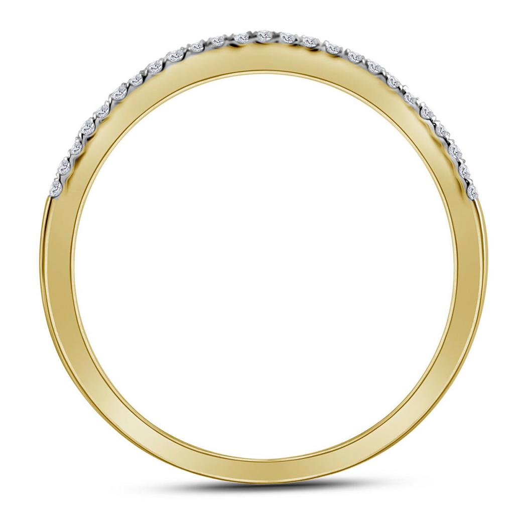 14k Yellow Gold Princess Diamond Bridal Wedding Ring Set 1 Cttw