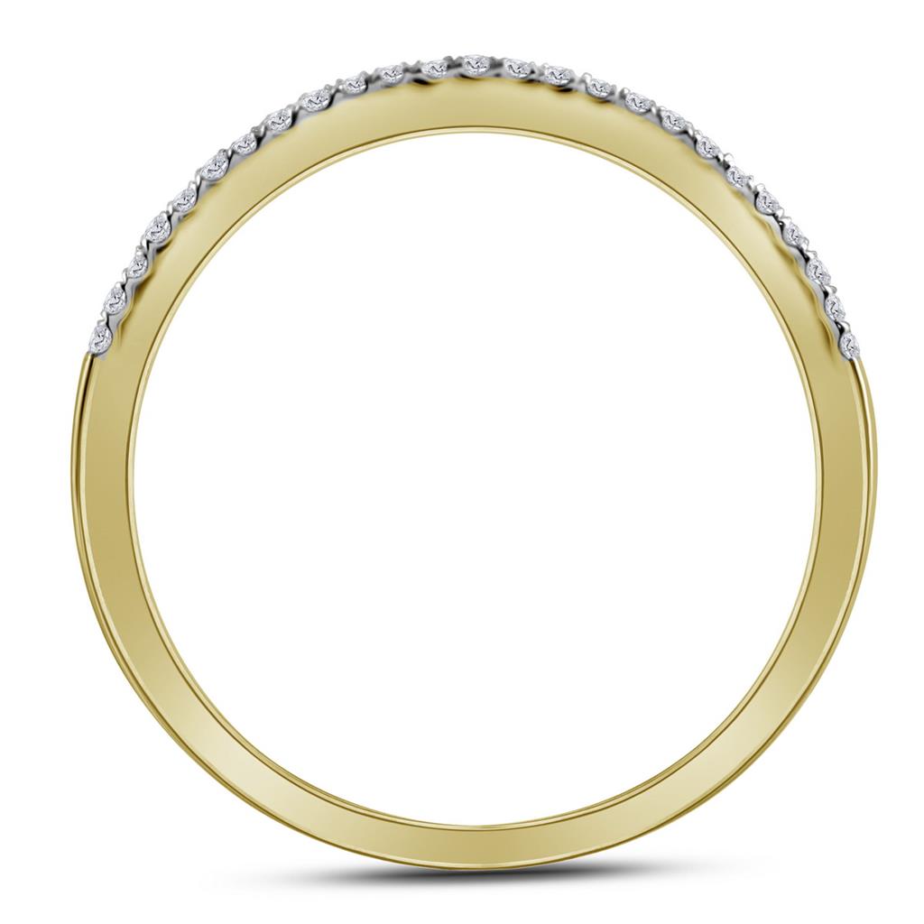 14k Yellow Gold Princess Diamond Bridal Wedding Ring Set 1 Cttw
