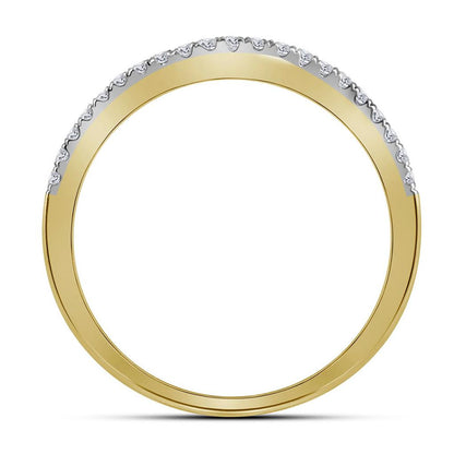 14k Yellow Gold Princess Diamond Bridal Wedding Ring Set 1-1/2 Cttw