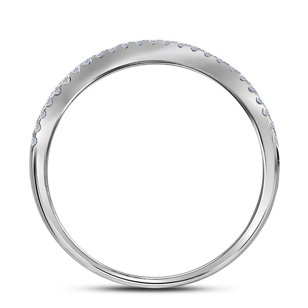 14k White Gold Princess Diamond Bridal Wedding Ring Set 1-1/2 Cttw