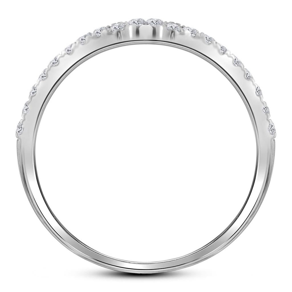 14k White Gold Round Diamond Bridal Wedding Ring Set 1 Cttw (Certified)