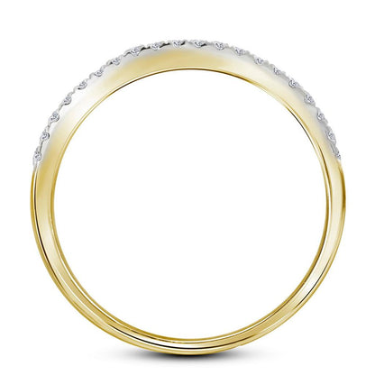 14k Yellow Gold Diamond Round Bridal Wedding Ring Set 1 Cttw (Certified)