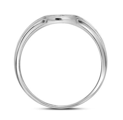 14k White Gold Round Diamond Bridal Wedding Ring Set 1 Ctw (Certified)