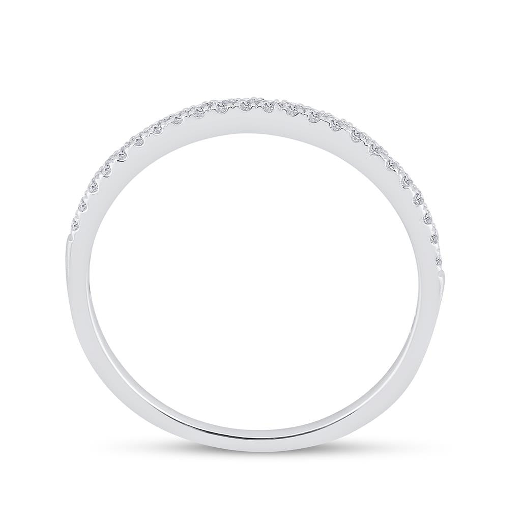 14k White Gold Round Diamond Bridal Wedding Ring Set 1/2 Cttw