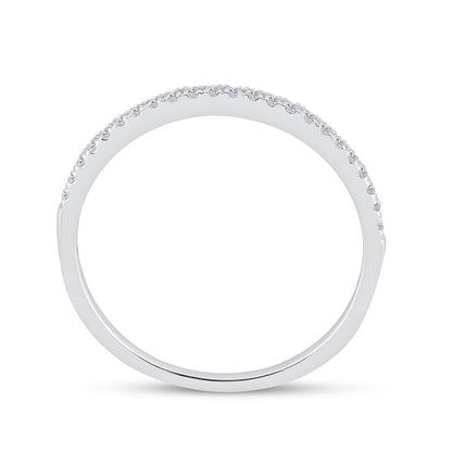 14k White Gold Round Diamond Bridal Wedding Ring Set 1/2 Cttw