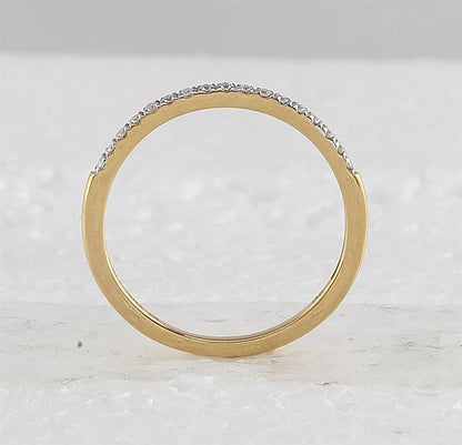 14k Yellow Gold Round Diamond Cluster Bridal Wedding Ring Set 1 Cttw