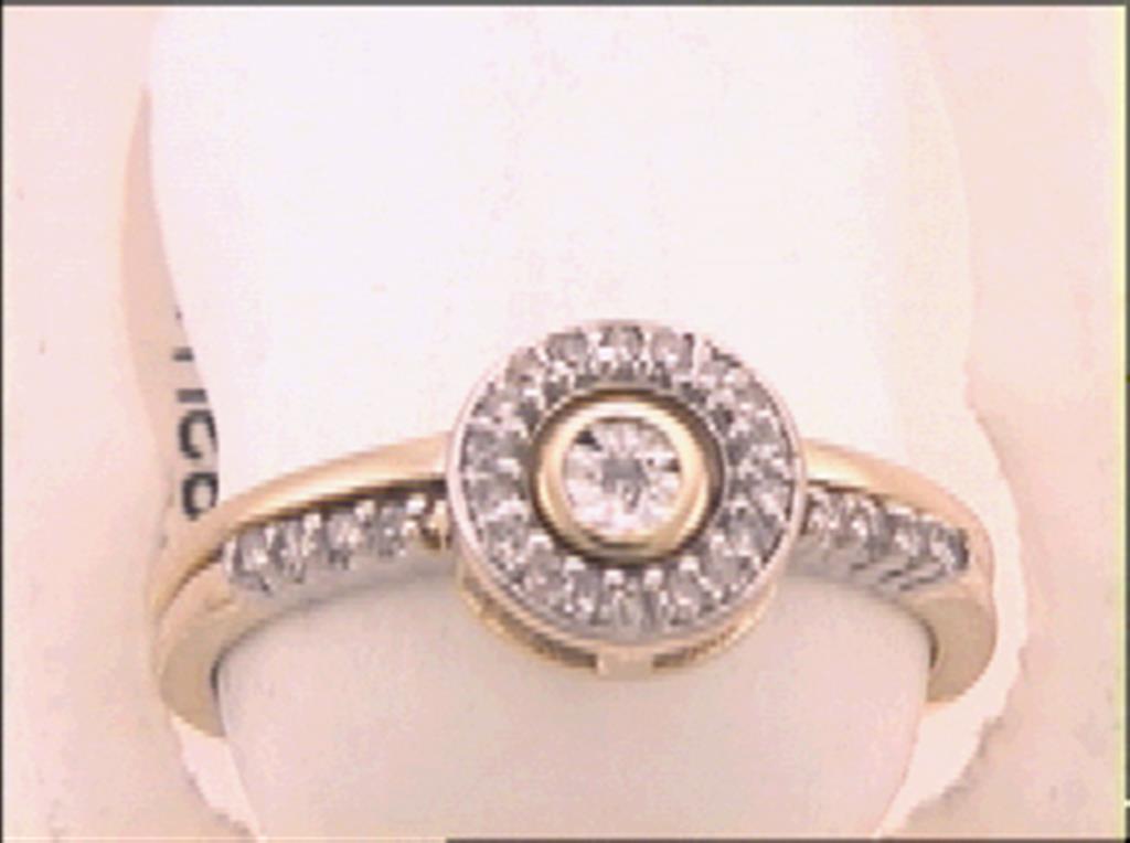 1/6CT-Diamond RD-CENTER BRIDAL SET