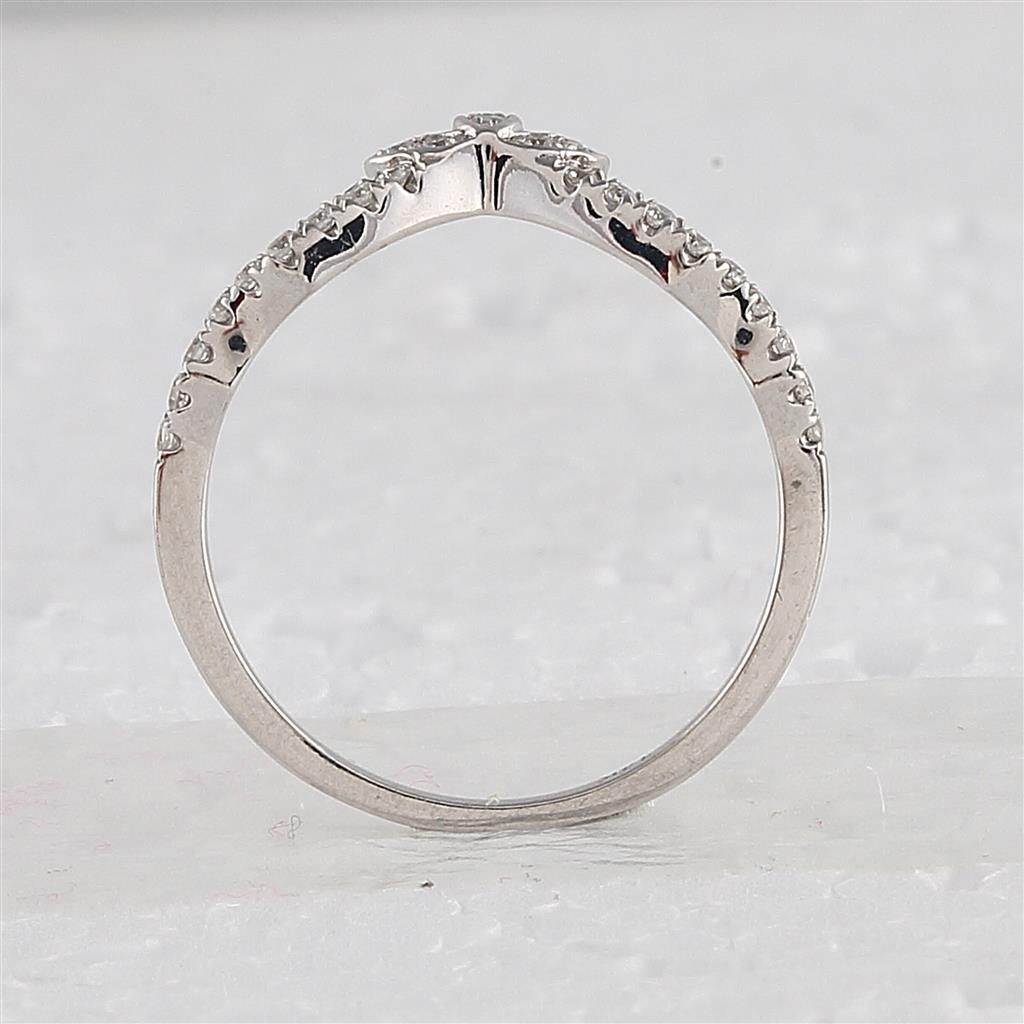 14k White Gold Round Diamond Bridal Wedding Ring Set 1-1/4 Cttw