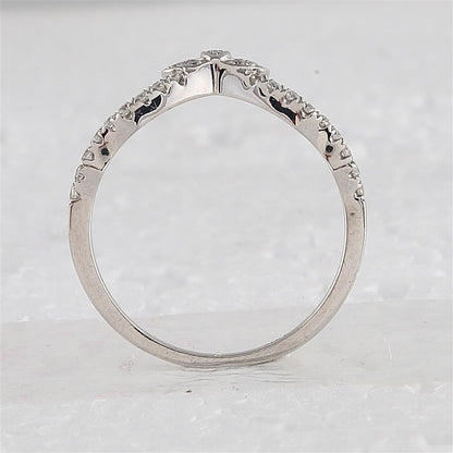 14k White Gold Round Diamond Bridal Wedding Ring Set 1-1/4 Cttw