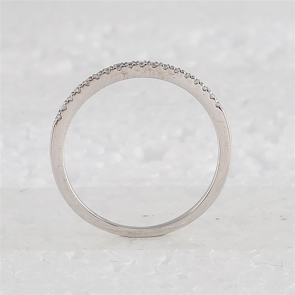 14k White Gold Round Diamond Bridal Wedding Ring Set 7/8 Cttw