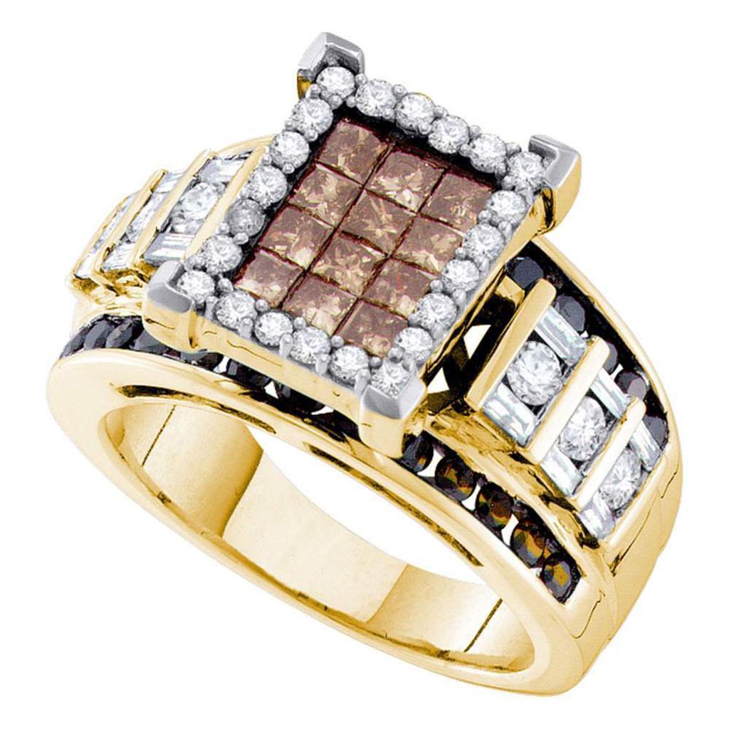 2 CT-Diamond BLACK INVISIBLE BRIDAL RING