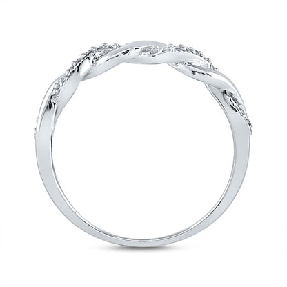14k White Gold Princess Diamond Bridal Wedding Ring Set 1/3 Cttw
