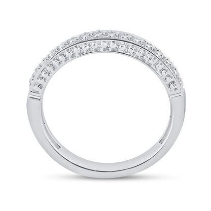 14k White Gold Princess Diamond Bridal Wedding Ring Set 1 Cttw